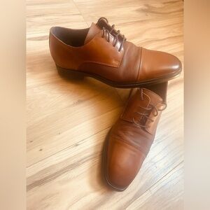 karl lagerfeld leather cap toe Oxford